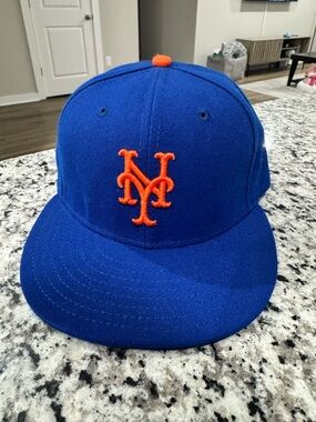 New York Mets Royal Blue Baseball Cap with Orange NY Logo